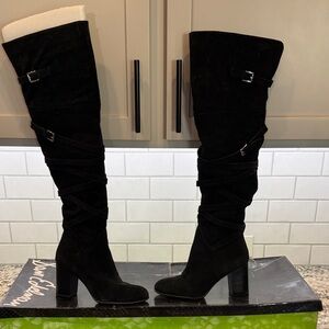 Sam Edelman Black Knee-High Women's Boots